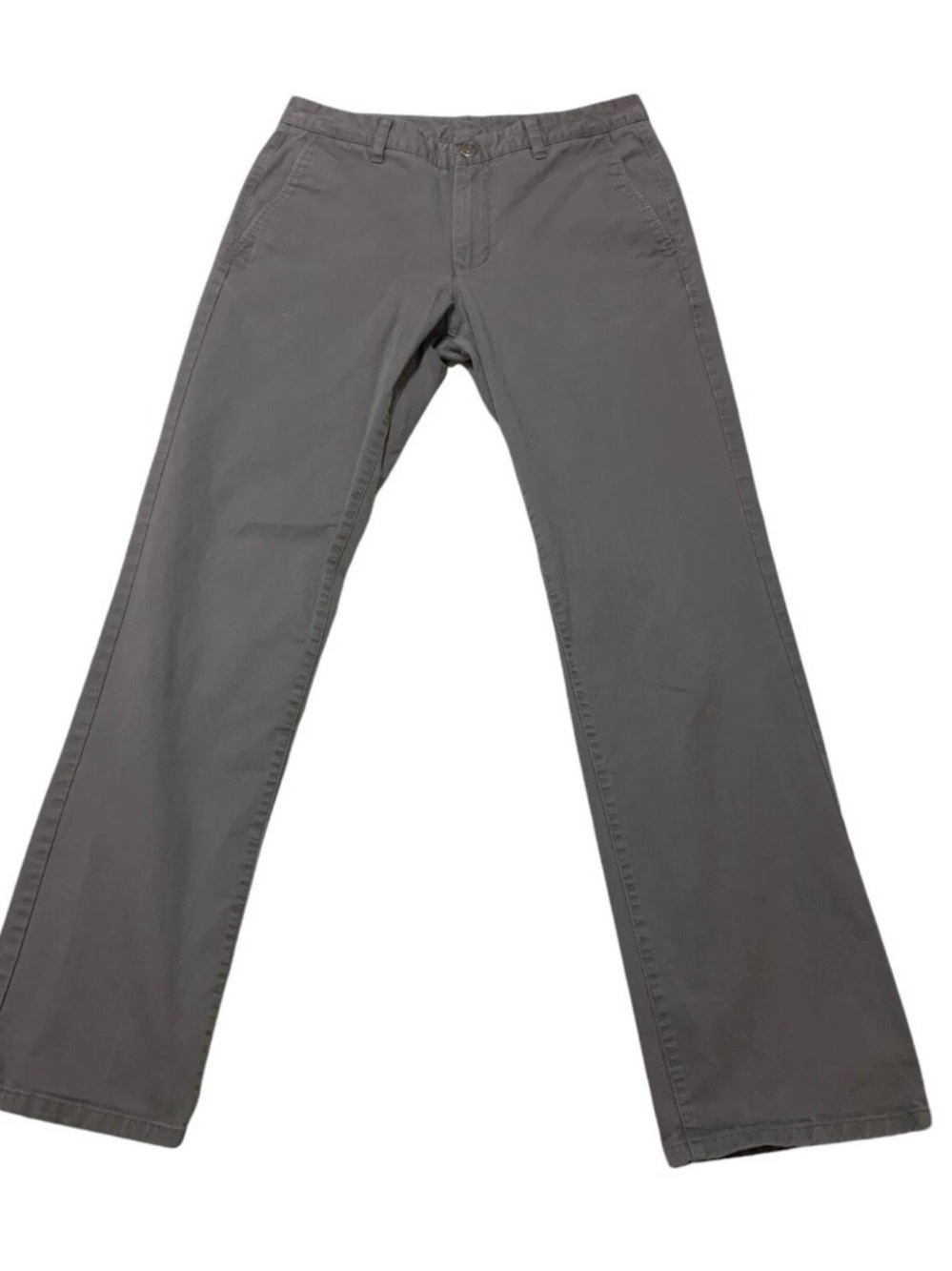 Bonobos Pants Men’s Gray Size 32/32 Slim Fit Straight Leg Flat Front Chinos